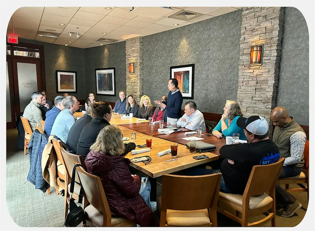 High Energy Lunch Bunch members networking over lunch at Seasons 52